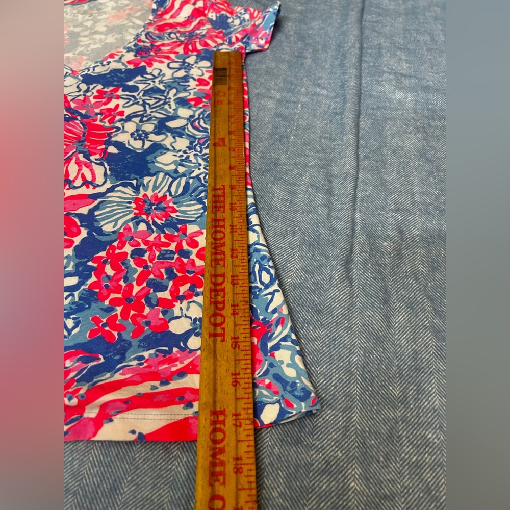 Lilly Pulitzer Red and White Fitted T-Shirt - Picture 5 of 6